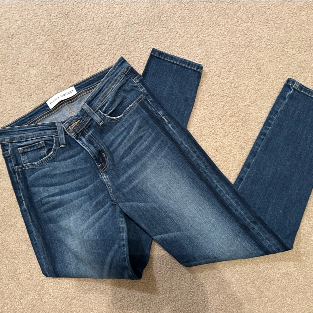 Flying monkey skinny/straight jeans